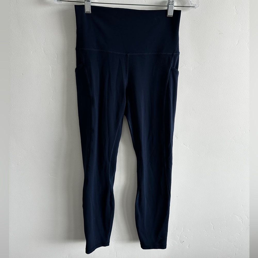 Lululemon Align High Rise Pant with Pockets 25" True Navy Blue Leggings Size 6